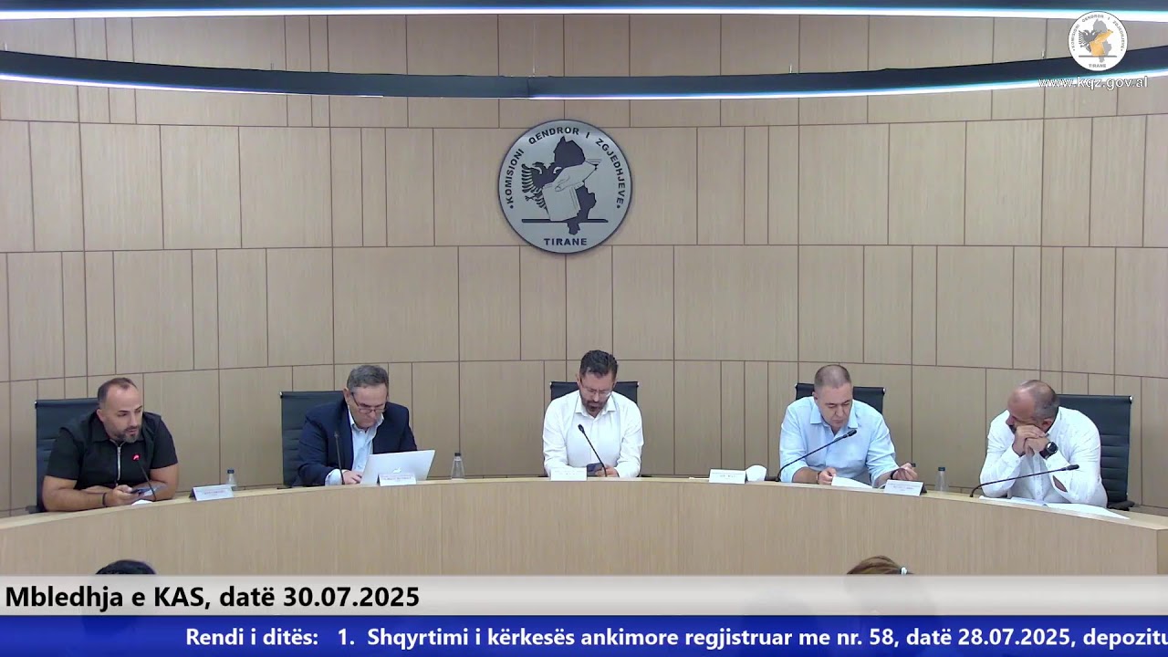 KQZ - Mbledhja e Komisionit të Ankimimeve dhe Sanksioneve, datë 30.07.2025