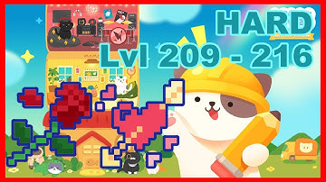 [HARD] Walkthrough Level 209 - 216 (Valentine