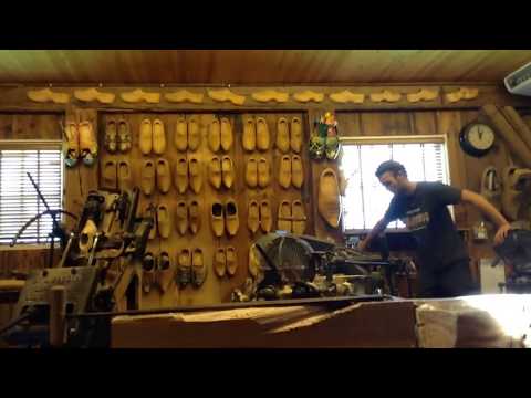 Holland-The making of Klompen(wooden shoes)
