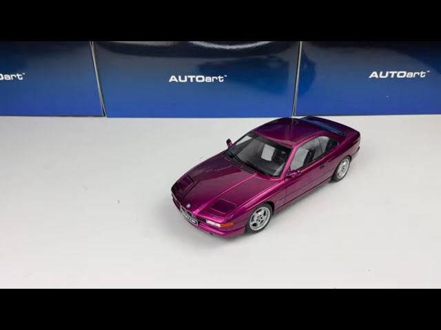 BMW 850 CSi (E31) Daytona Violet – 1:18 by Solido | V12 Power in