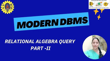 Relational Algebra Query Part2 | Modern DBMS | SNS Institutions