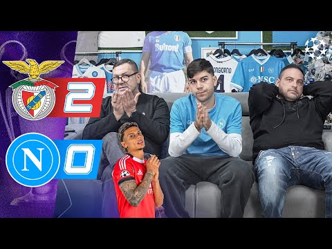 DEBOLI... BENFICA-NAPOLI 2-0 | LIVE REACTION NAPOLETANI