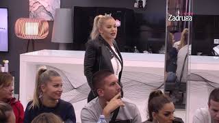 Zadruga 4 - Sanja se pokajala zbog iznenađenja za Frana i najavila popravni - 05.11.2020.