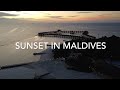 Drone at maldives water villas  sunset cinnamonvelifushi  dec 2023 