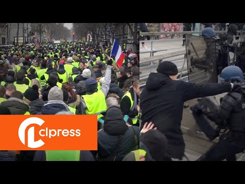Gilets Jaunes Acte 8 Incidents Et Tensions 5 Janvier 2019 Paris 4k Youtube