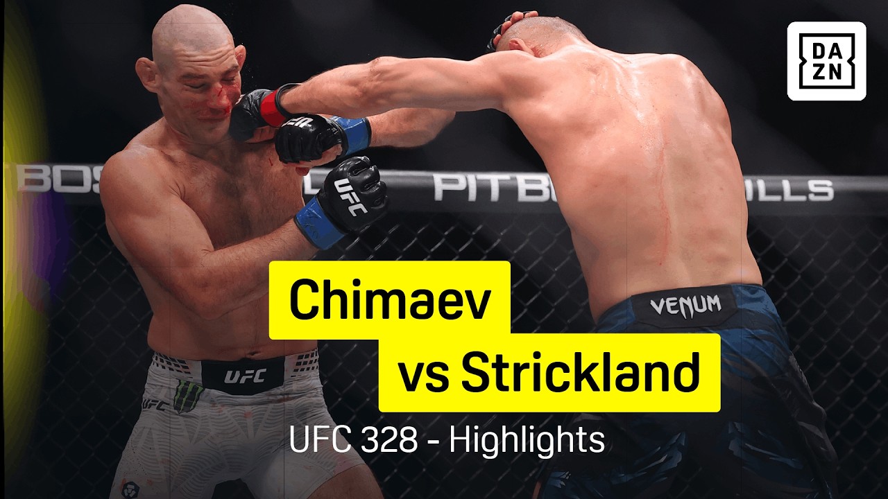 Khamzat Chimaev vs Sean Strickland | UFC 328 | DAZN Highlights