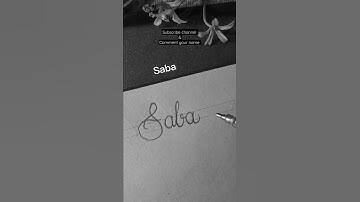 Saba name handwriting/ youtube shorts. #shorts