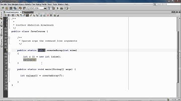 الدرس السادس والثمانون : حجم المصفوفة كثابت أ ومتغير