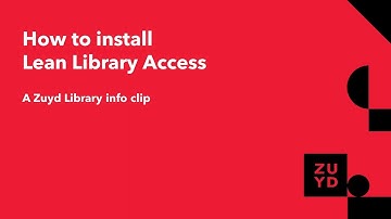 How to install Lean Library Access
