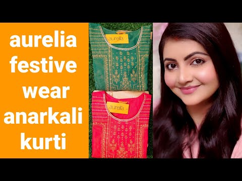Aurelia festive wear anarkali kurti haul | RARA | rakshabandhan outfit idea | MYNTRA kurti haul |