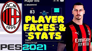 PES 2021 | AC Milan | Player Faces & Stats