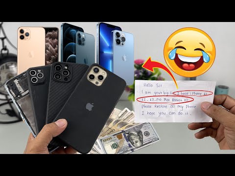 😂🙃How i Restore iPhone 11_12 and iPhone 13 Pro Max Cracked , 😂😂Hmmm My  Fan😁