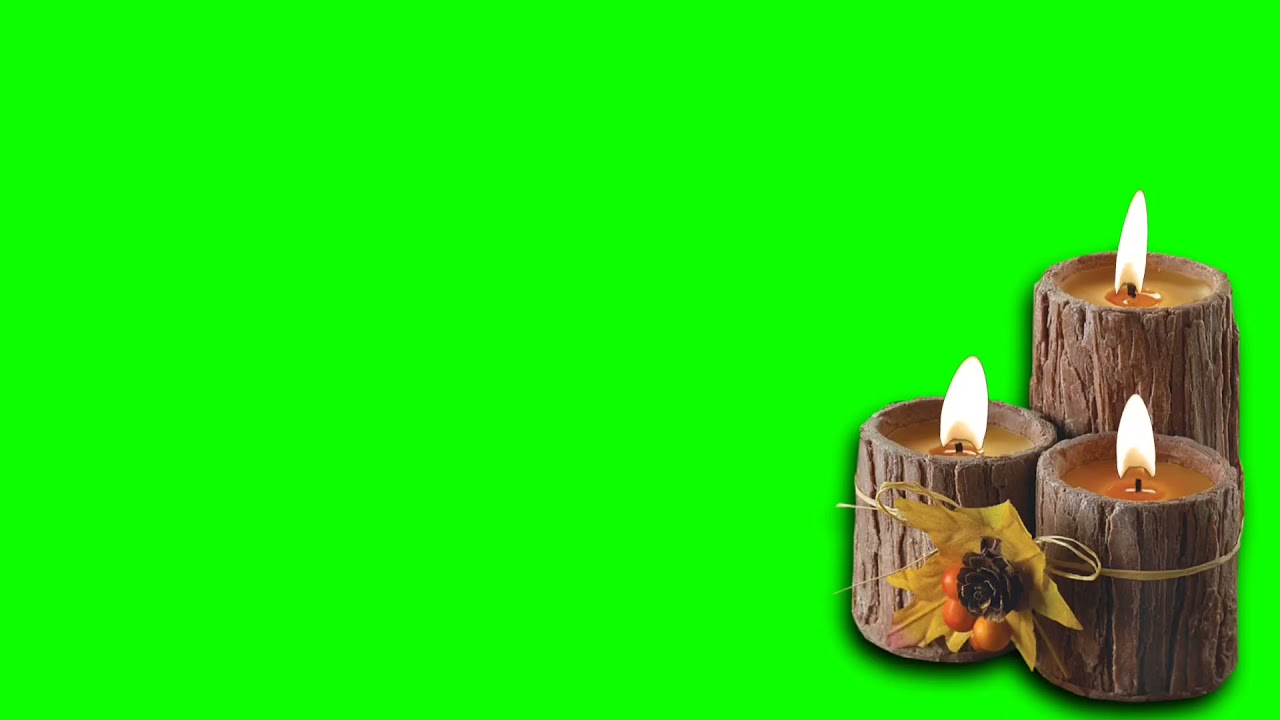 Green Screen Candle Background Chroma Key Candle Effects One Hour