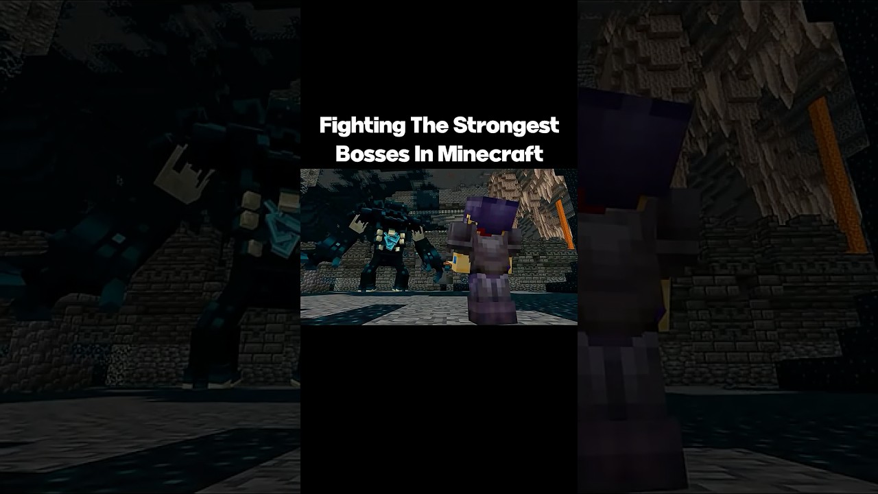 Fighting The STRONGEST Bosses In Minecraft #minecraft #minecraftmemes