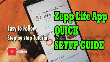 ZEPP Life App Setup - Quick Guide