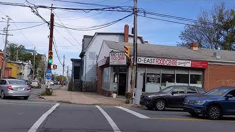 Intersection in North End Halifax
