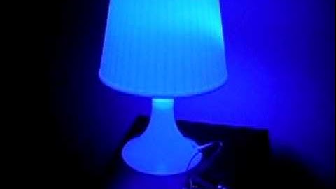 Ikea "Lampan", RGB LEDs, and an Arduino