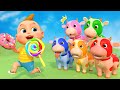 Candy machine  baby cows play with candy machine cartoon  colors for kids  boo kids cartoon