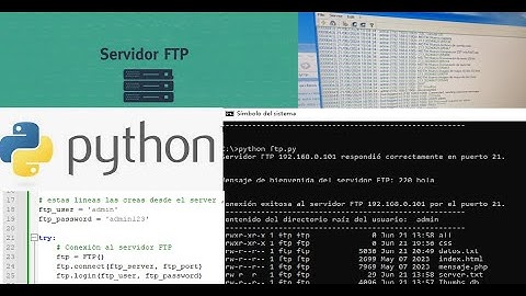 🍀🧭 FTP con Python | Conexión a Servidor Reciclado #ftp #server #pythonprogramming #python