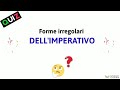 QUIZ: FORME IRREGOLARI DELL'IMPERATIVO ITALIANO
