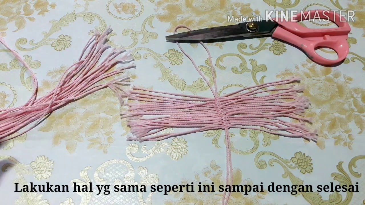 DIY | macrame tutorial | cara membuat macrame daun