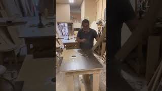 Perfilando material para el faldón sercha o chambrana de la mesa #wood #mueblesmodernos #muebles