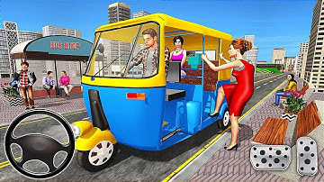Modern Tuk Tuk Auto Rickshaw Game : Offroad Traffic Driving Simulator. Android Gameplay