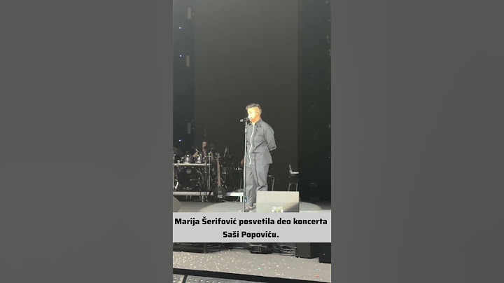 Marija Šerifović POSVETILA KONCERT SASI POPOVIĆU