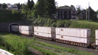 NS 9716 Leads A Stack Train @ Gallitzin, PA w Canon HF11