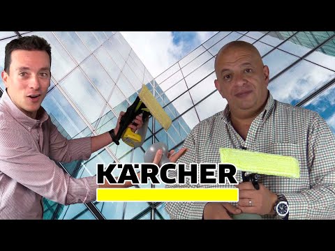 Probando la escoba eléctrica de Kärcher
