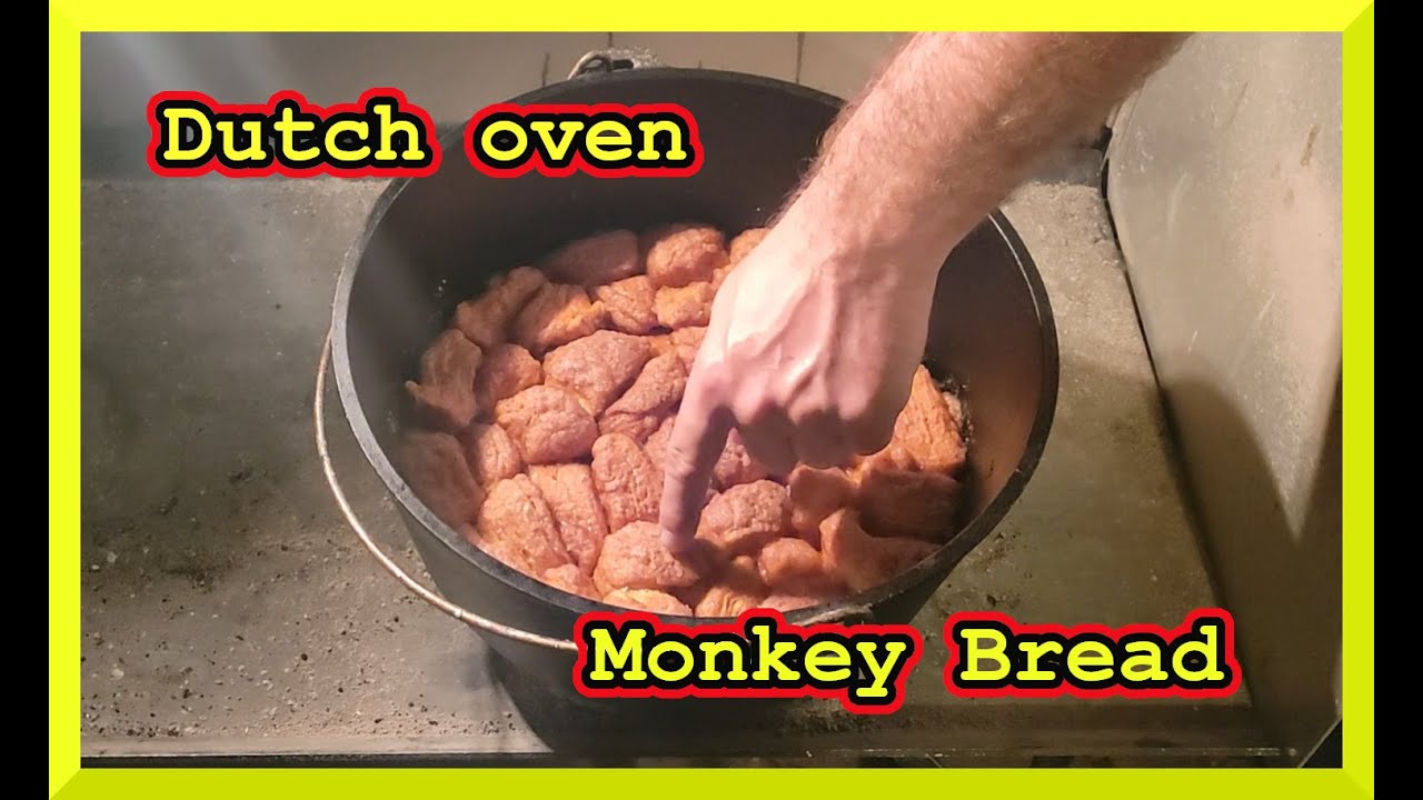 Обезьяний хлеб, приготовленный в чугунном котелке