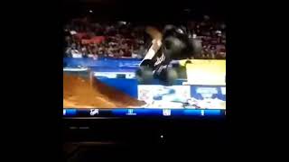 Monster mutt back flip attempt on fox sports 1 2015