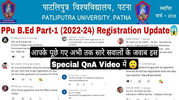 Patliputra university BEd Registration Form kaise bhare | Ppu BEd part 1 Registration Form #ppu #bed