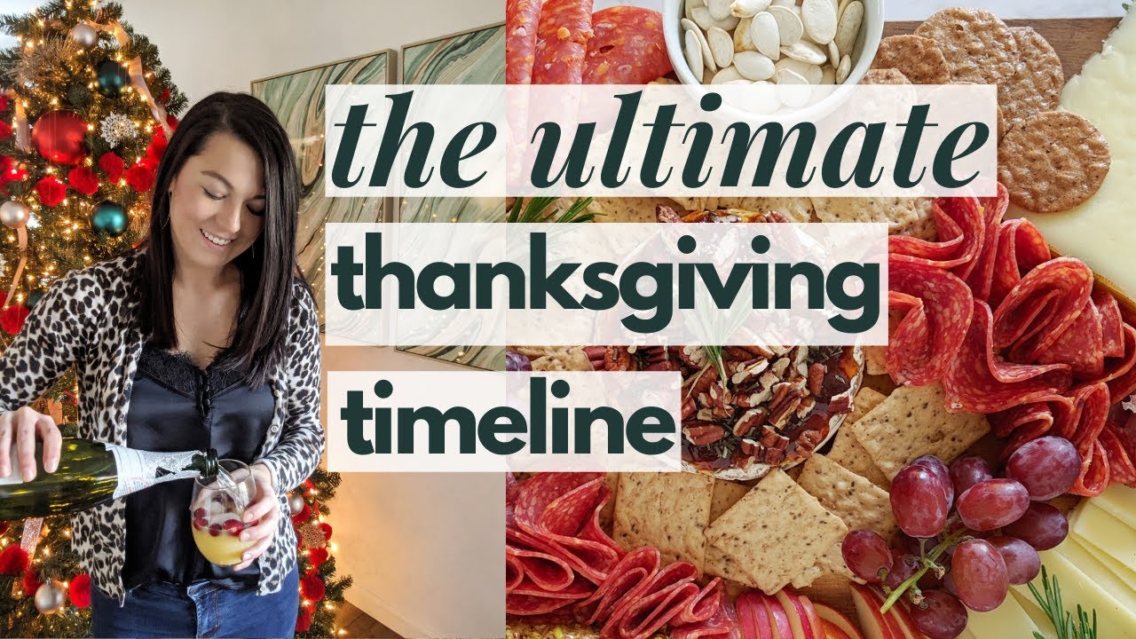 The Ultimate Thanksgiving Dinner Schedule to Keep You Organized - Homebody Eats