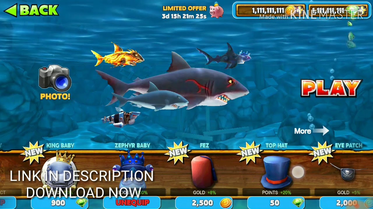 hungry shark evolution mod apk - YouTube