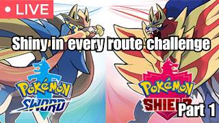 [LIVE] Pokemon Sword But Catch A Shiny In EVERY Route!