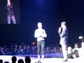 Klaine skit + kiss  - Darren Criss and Chris Colfer - O2 Dublin 3 July 2011 (last show)