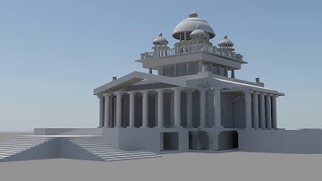 temple modeling in 3ds max