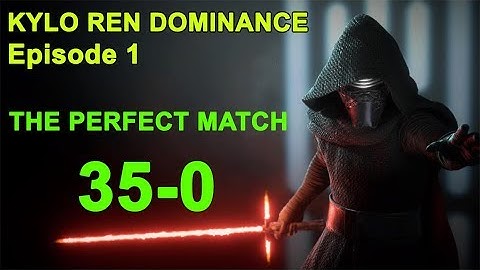 Kylo Ren killstreak. THE PERFECT MATCH (35-0). Star Wars Battlefront 2.