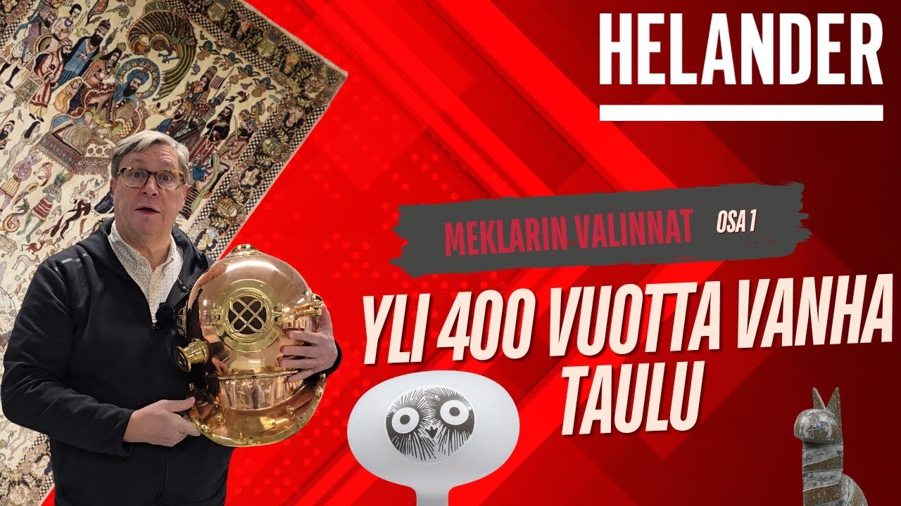 Meklarin valinnat – valaisimia, taidetta ja yllättäviä löytöjä