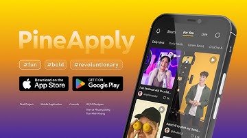 Đồ án thiết kế giao diện Ứng dụng | SOCIAL APP - PINE APPLY |  Arena Multimedia