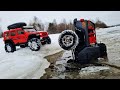 УТОПИЛИ JEEP Gladiator ... С трудом вытащили с помощью JEEP Wrangler ... RC OFFroad 4x4