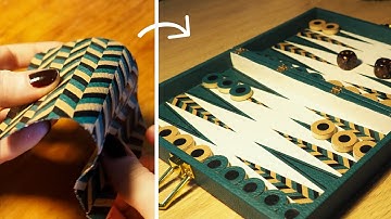 Making a Leather Backgammon Set