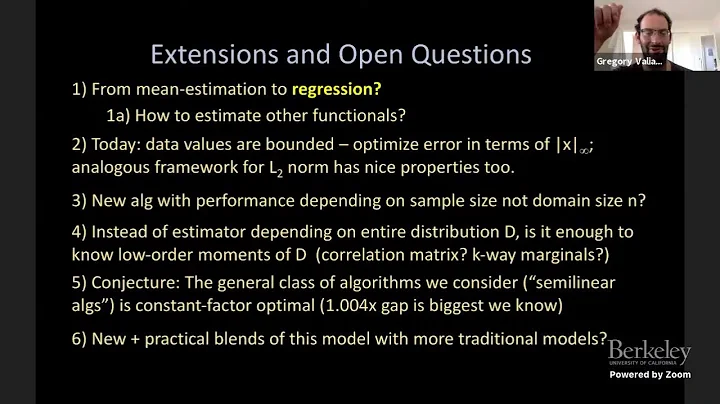 Estimation Beyond the IID Setting (Two Vignettes)