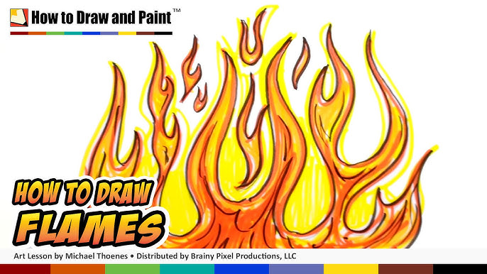 How to Draw Flames for Cars (Part 1) 