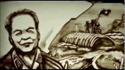 Clip tuyệt tác tranh cát Đại tướng Võ Nguyên Giáp