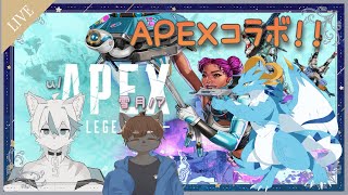 【APEX/ドラゴン系Vtuber】APEXコラボ！！　わんにゃんドラチーム！！マスター二人いればキャリーしてもらえるよね？？