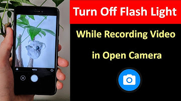 How to Stop Open Camera from Flashing Light While Recording Video?