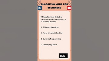 Algorithm Quiz for Beginners:Test Your Knowledge! #algorithm #python #aichallenge #programming #quiz