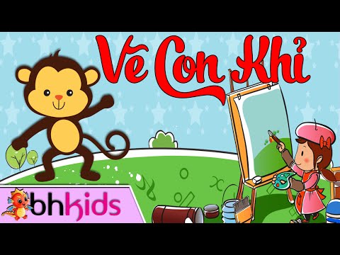  Bé Tập Vẽ Con Khỉ - Hướng Dẫn Trẻ Học Vẽ tại Xemloibaihat.com